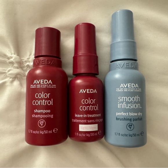 Aveda mini shampoo, leave in treatment, and styling spray - Picture 1 of 2